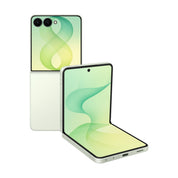 Samsung Galaxy Z Flip8 in Mint, front and rear view