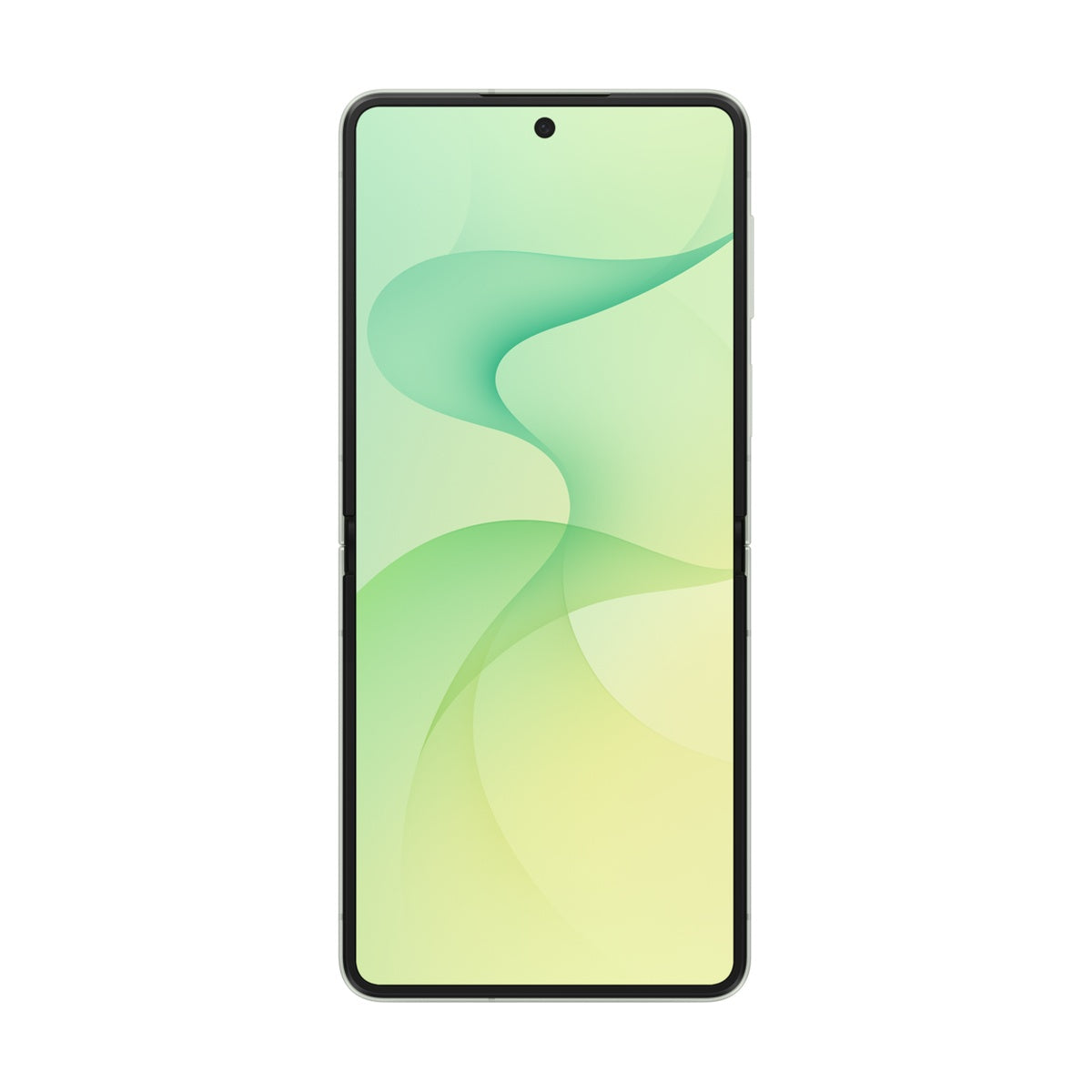 Samsung Galaxy Z Flip8 in Mint, open main screen