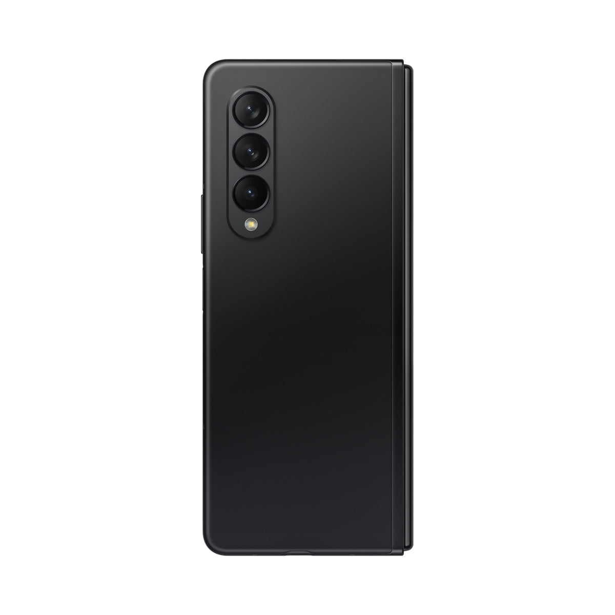 Samsung Galaxy Z Fold3 in Phantom Black, rear view