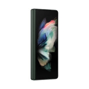 Samsung Galaxy Z Fold3 in Phantom Green, angled front view
