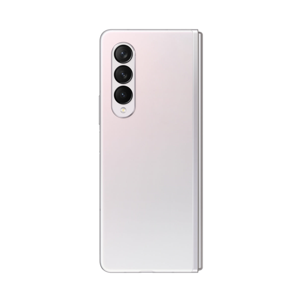 Samsung Galaxy Z Fold3 in Phantom Silver, rear view