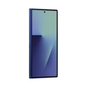 Samsung Galaxy Z Fold7 in Blue Shadow, angled cover screen