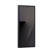 Samsung Galaxy Z Fold7 in Jetblack, angled cover screen
