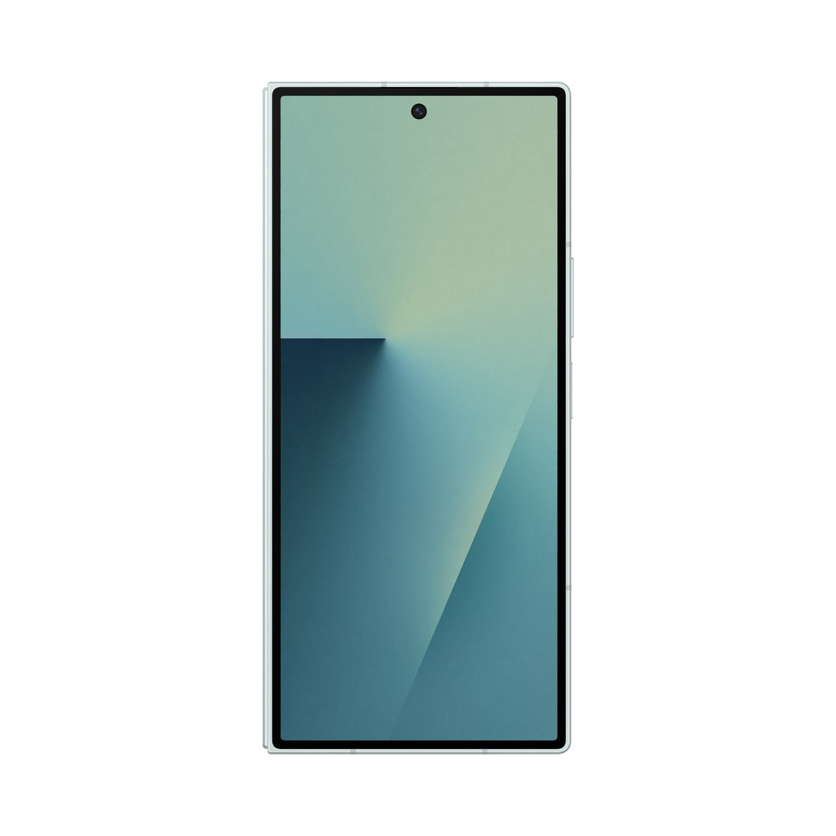 Samsung Galaxy Z Fold7 in Mint, front view