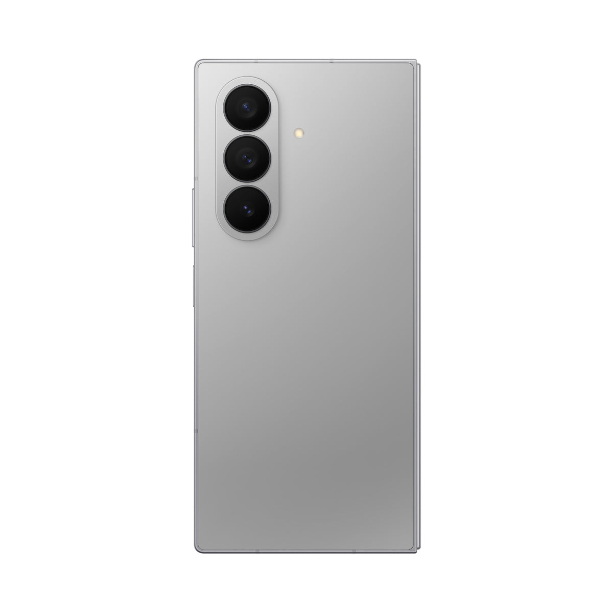 Samsung Galaxy Z Fold7 in Silver Shadow, rear view