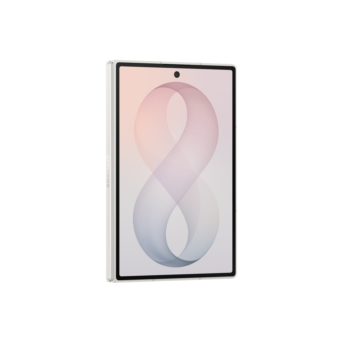 Samsung Galaxy Z Fold8 in Cream, angled cover screen