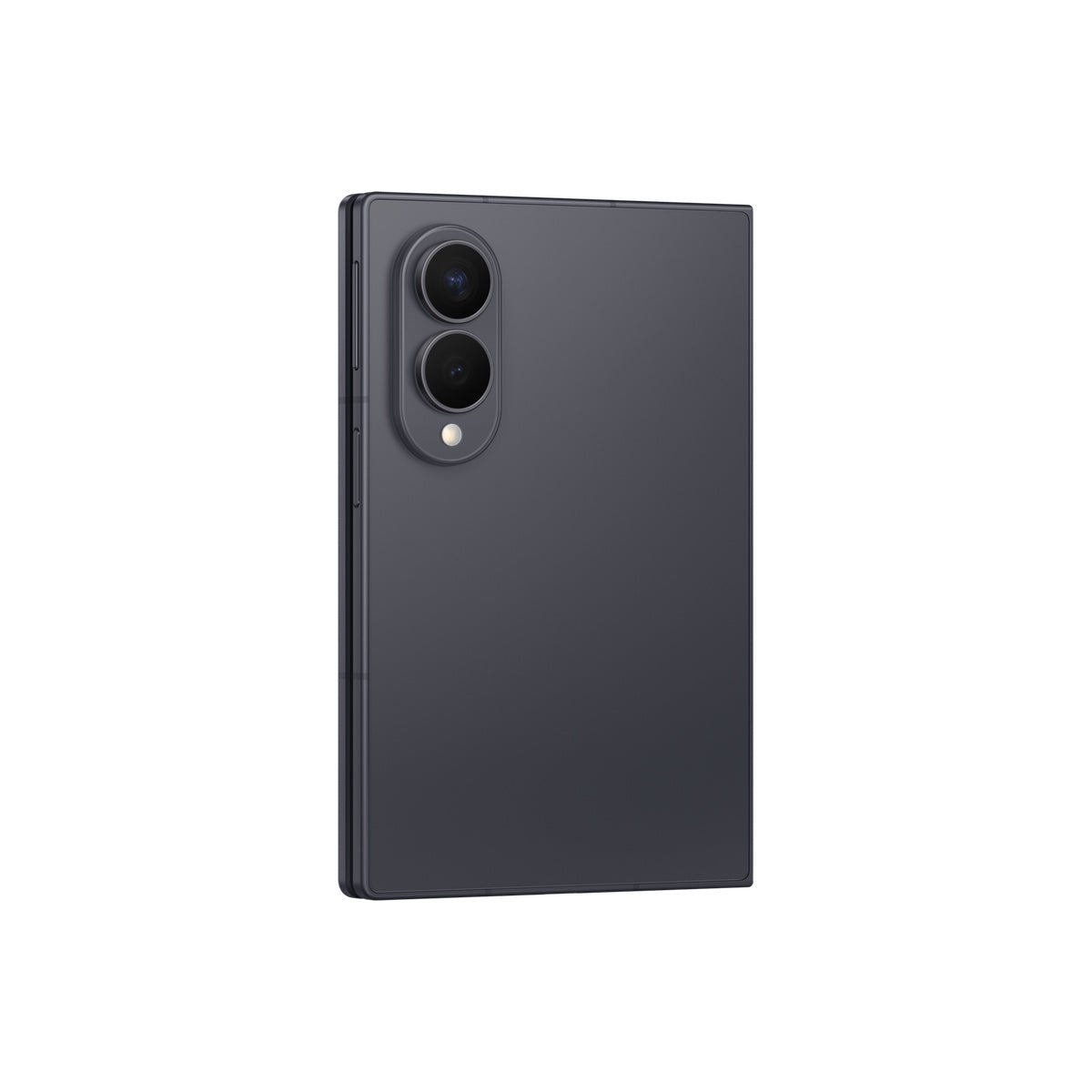 Samsung Galaxy Z Fold8 in Graphite, angled rear view