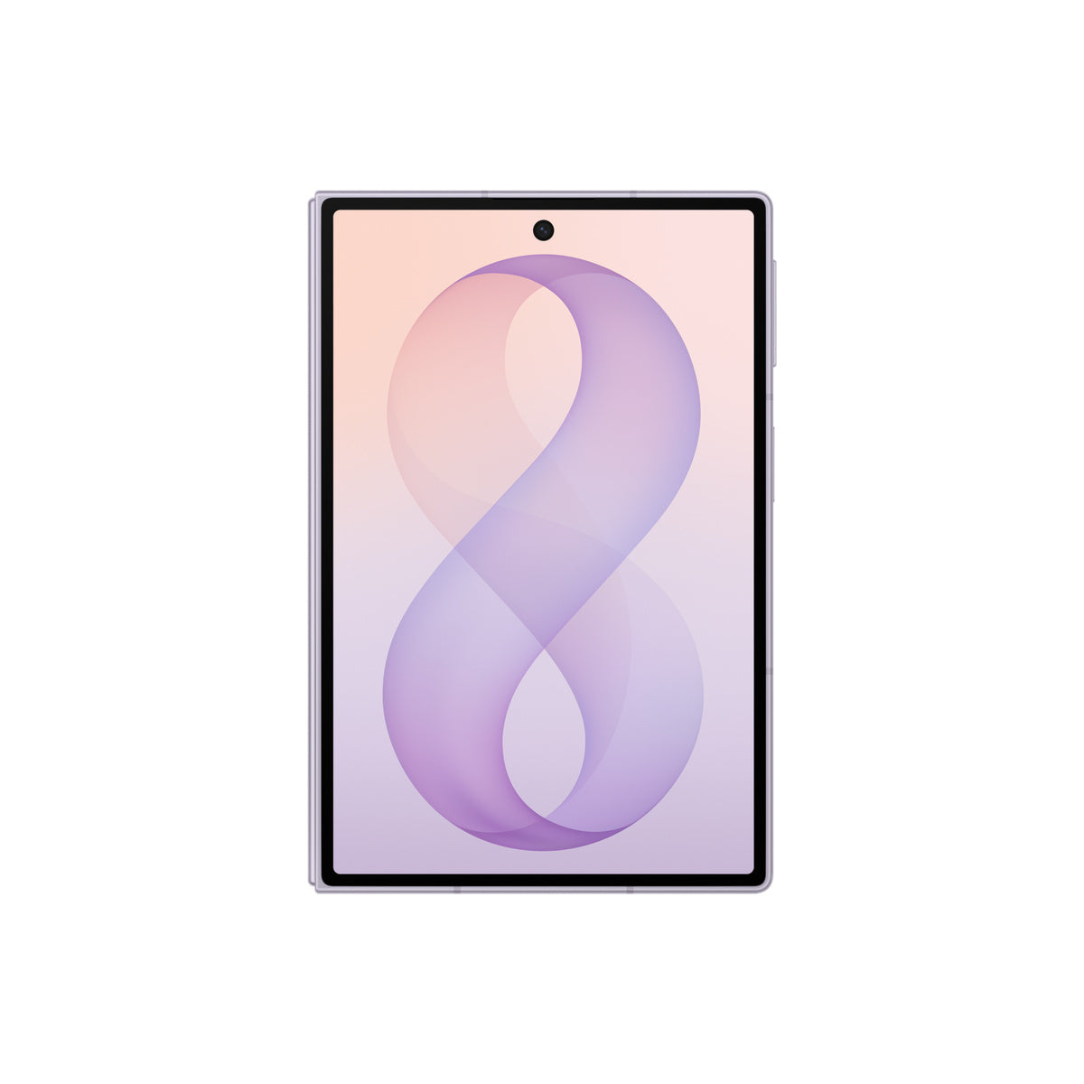 Samsung Galaxy Z Fold8 in Lavender, cover screen