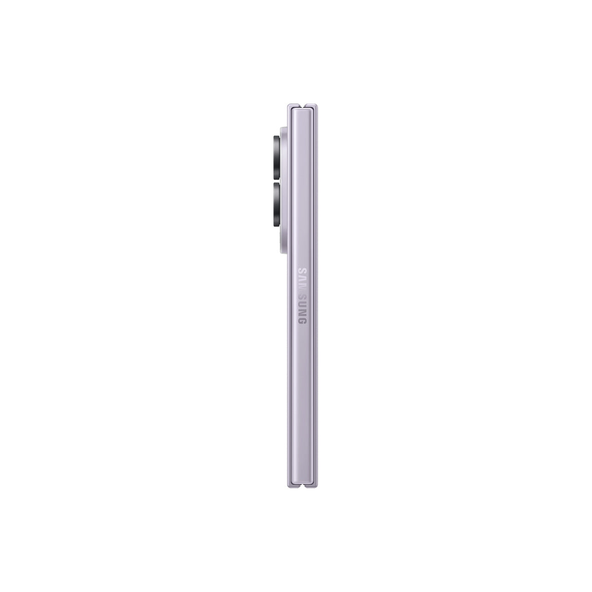Samsung Galaxy Z Fold8 in Lavender, side view