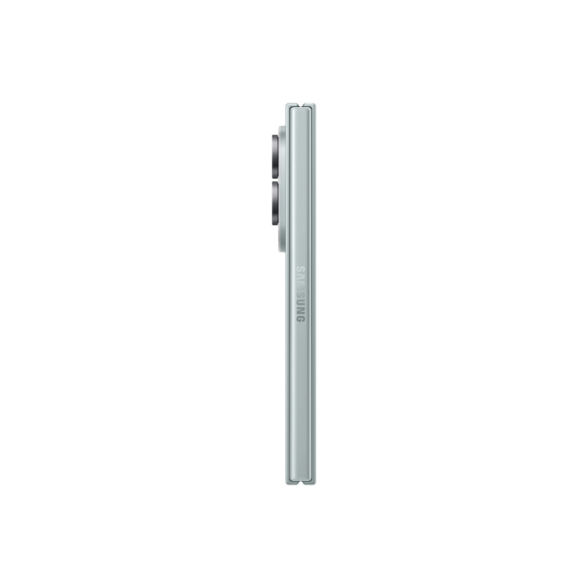 Samsung Galaxy Z Fold8 in Pistachio, side view