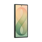 Samsung Galaxy Z Fold8 Ultra in Green Shadow, angled cover screen