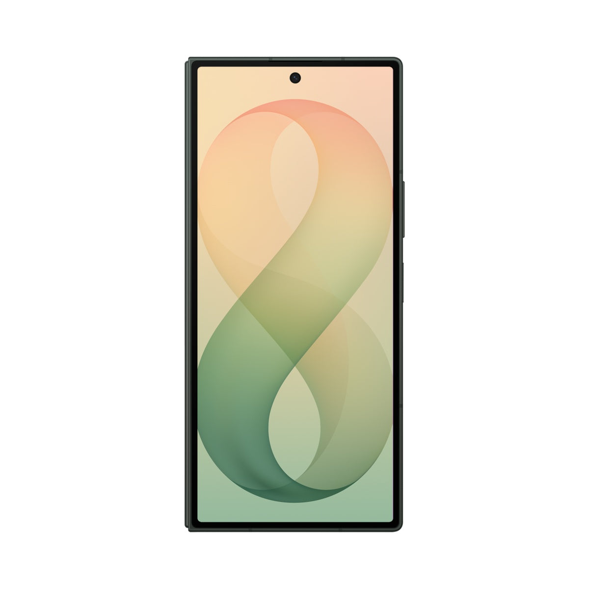 Samsung Galaxy Z Fold8 Ultra in Green Shadow, cover screen